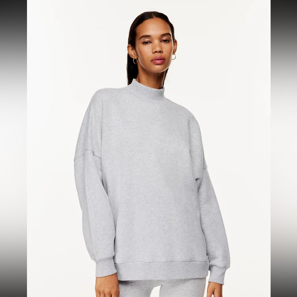 TNA Black Mockneck Sweatshirt